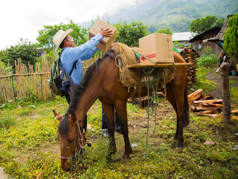 Transporte de Bíblias nas Montanhas Mexicanas